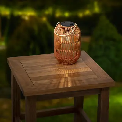 Lumineo Solar lantaarn ijzer 24,5 x 16 cm nruin - afbeelding 4