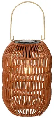 Lumineo Solar lantaarn ijzer 24,5 x 16 cm nruin - afbeelding 1