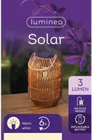 Lumineo Solar lantaarn ijzer 24,5 x 16 cm nruin - afbeelding 6