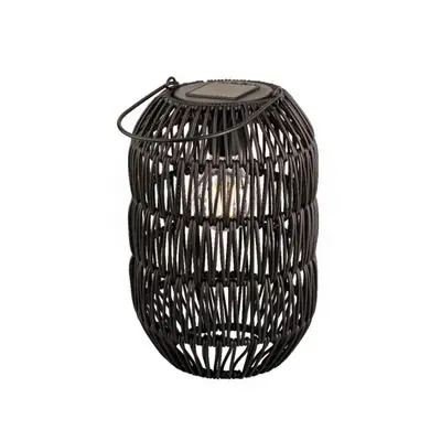 Lumineo Solar lantaarn ijzer 24,5 x 16 cm zwart