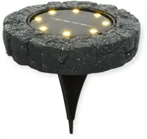 Lumineo Solar spotlight polyresin 2,3 x 11,2 cm grijs - afbeelding 1
