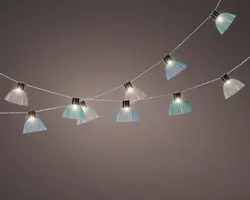 Lumineo solar stringlights lichtsnoer - Meerkleurig blue tone - afbeelding 1