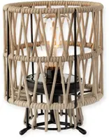 Lumineo Solar tafellamp touw 18,6 x 23,5 cm naturel - afbeelding 1