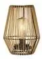 Lumineo Solar tafellamp wicker 17,5 x 23 cm - naturel - afbeelding 1