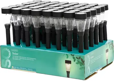 Lumineo solar tuinsteker 6 x 32 cm zwart - afbeelding 4