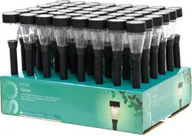 Lumineo solar tuinsteker 6 x 32 cm zwart - afbeelding 4