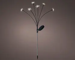 Lumineo solar tuinsteker bloempjes - wit kopen?