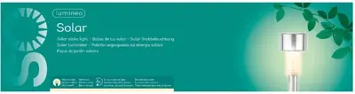 Lumineo solar tuinsteker rvs 4,5 x 24 cm - afbeelding 4