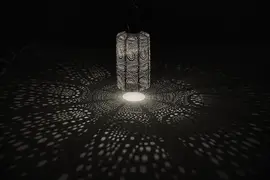 Lumiz solar lampion voor buiten can marrakesh 30cm zilver - afbeelding 5