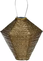 Lumiz solar lampion voor buiten diamant sashiko 28cm goud