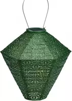 Lumiz solar lampion voor buiten diamant sashiko 28cm licht groen - afbeelding 1