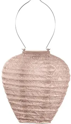 Lumiz solar lampion voor buiten  mosaic 20cm roze - afbeelding 1