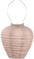 Lumiz solar lampion voor buiten  mosaic 20cm roze - afbeelding 1