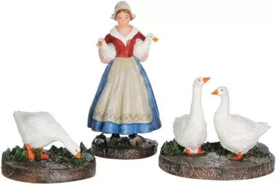 Luville Efteling De Ganzenhoedster 3x3x7.5 cm - afbeelding 1