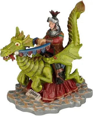 Luville Efteling Joris op de draak 11x7x8 cm - afbeelding 1