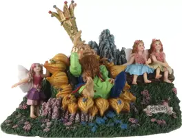 Luville Efteling Oberon met elfjes 17.5x12.5x11.5 cm - afbeelding 1