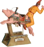 Luville Efteling Varken en de man 13.5x4.5x12 cm - afbeelding 1