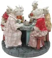 Luville Efteling Zeven geitjes tafel 7x7x5.5 cm - afbeelding 1