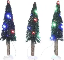 Luville General Bristle tree on log with multicolour light - afbeelding 1