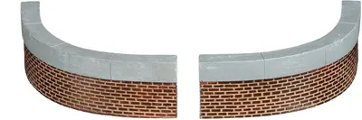 Luville General Curved wall small 2 stuks - afbeelding 1