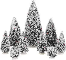 Luville General Evergreen tree assorted 9 pieces - afbeelding 1