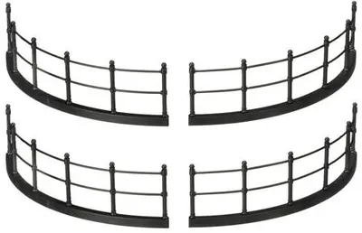 Luville General Fence black 4 pieces - afbeelding 1