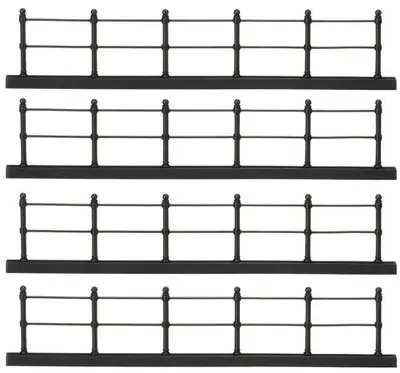 Luville General Fence black 4 pieces - afbeelding 1