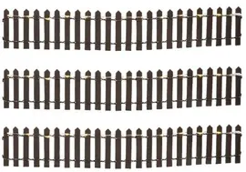 Luville General Fence brown lighted 3 pieces - afbeelding 1