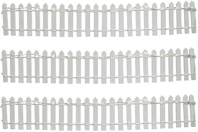 Luville General Fence white lighted 3 pieces - afbeelding 1