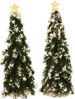 Luville General Snowy Conifer with lights 2 pieces - afbeelding 1
