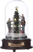 Luville Globe with Christmas tree battery operated - l13,5xw13,5xh20,5cm - afbeelding 1