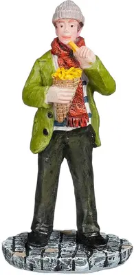 Luville Molendam Market visitor eat fries - afbeelding 1