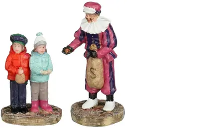 Luville Molendam Piet geeft pepernoten - afbeelding 1