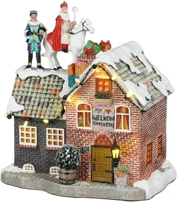 Luville Molendam Sinterklaas on roof battery operated - afbeelding 1