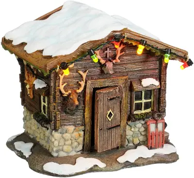 Luville Schneewald Berghutte led battery operated - afbeelding 1