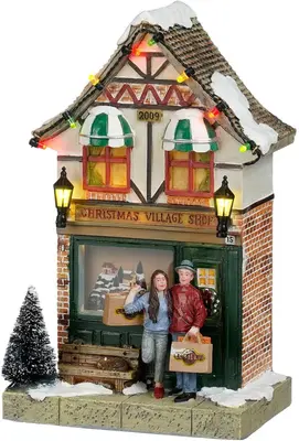 Luville Schneewald Christmas village shop battery operated - afbeelding 1