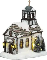 Luville Schneewald Elzas church battery operated - afbeelding 1