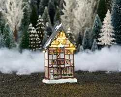 Luville Schneewald Facade Elzas house battery operated - afbeelding 2