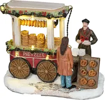 Luville Schneewald Pretzel market shop battery operated - afbeelding 1