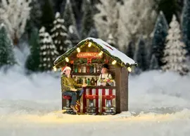 Luville Sledgeholm Christmas cafe battery operated - afbeelding 2