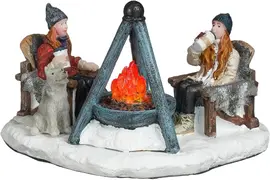 Luville Sledgeholm Drinking hot chocolate by the fire battery operated - afbeelding 1
