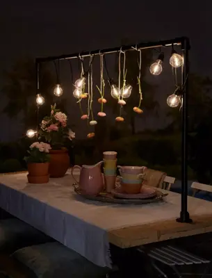 Luxform 24v stringlight gloeilamp a60 6w 5 meter - afbeelding 4