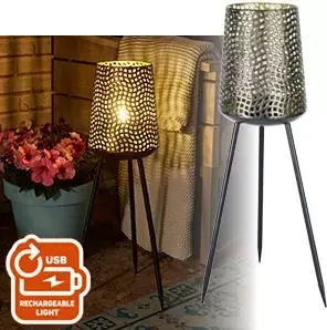 Luxform Accu/usb oplaadbare Beehive terraslamp - afbeelding 2