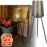 Luxform Accu/usb oplaadbare Beehive terraslamp - afbeelding 2