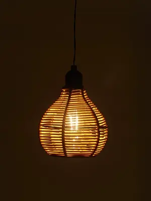 Luxform Batterij hanglamp rattan, 15 lumen - afbeelding 3