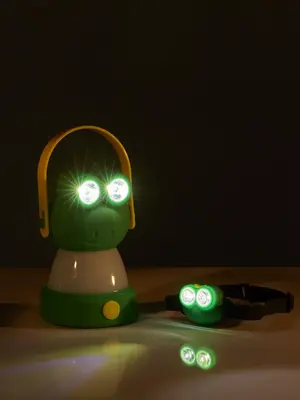 Luxform Batterij tafel- en hoofdlamp kikker - afbeelding 4