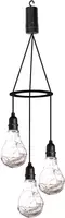 Luxform Hanglamp 3xgloeilamp d78cm zwart - afbeelding 1
