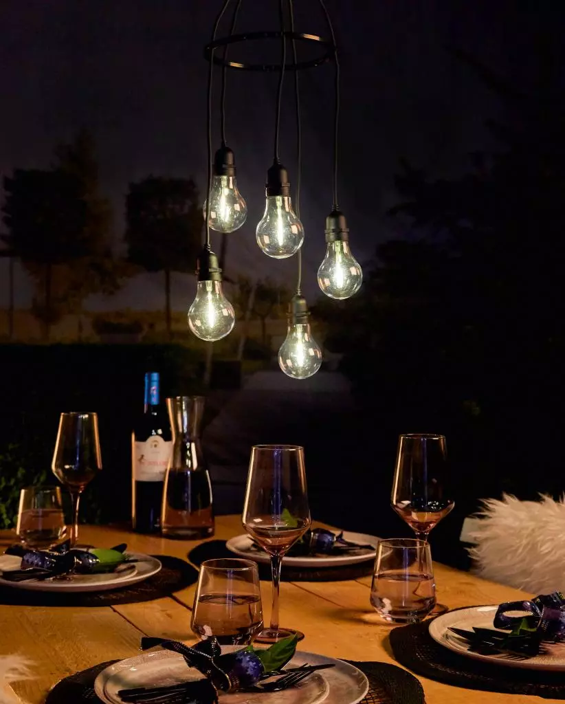 Continent sleuf absorptie Luxform hanglamp 5x gloeilamp d60cm zwart kopen? - tuincentrum Osdorp :)