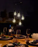 Luxform hanglamp 5x gloeilamp d60cm zwart - afbeelding 3