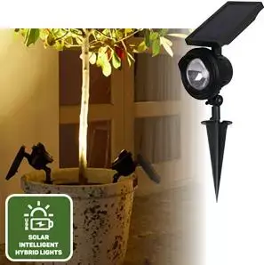 Luxform intelligent Solar-hybrid tuinsteker Texas 120lm - afbeelding 2